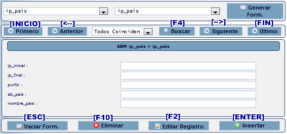 Ventana Formulario Acceso con Teclado